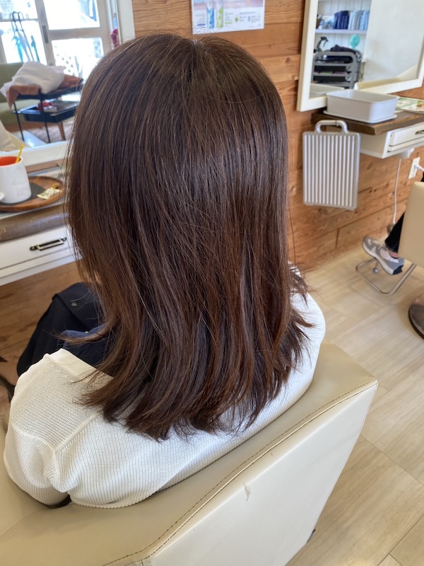 艶髪矯正の前