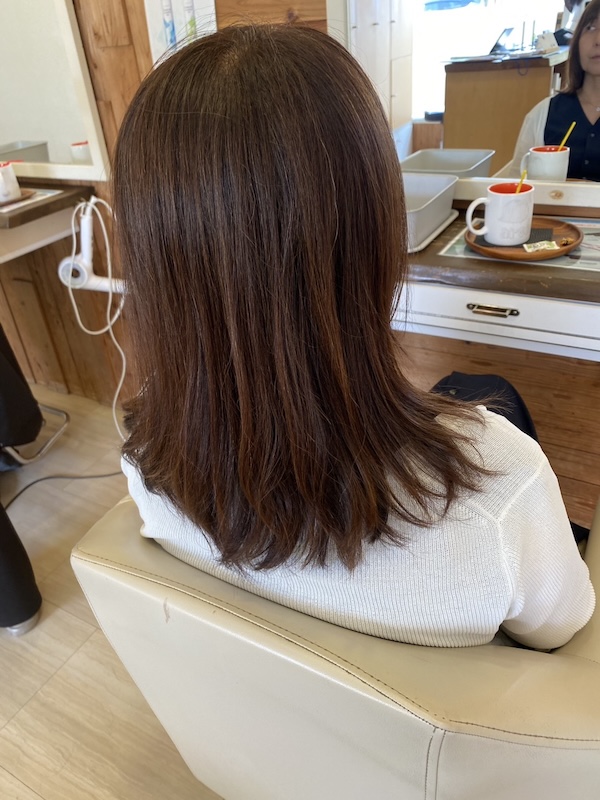 艶髪矯正の前