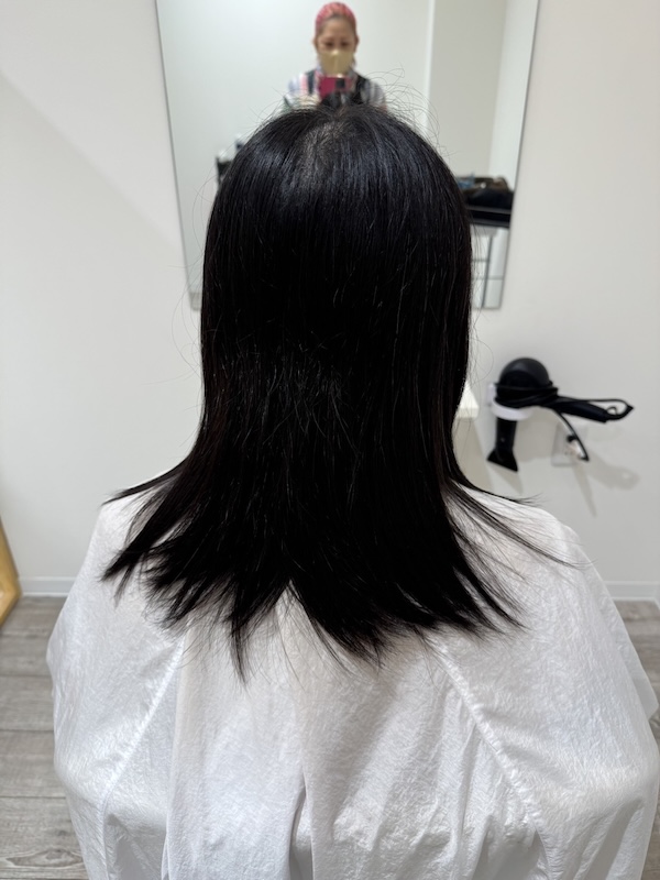 画像 女性のヘアスタイル(施術前)