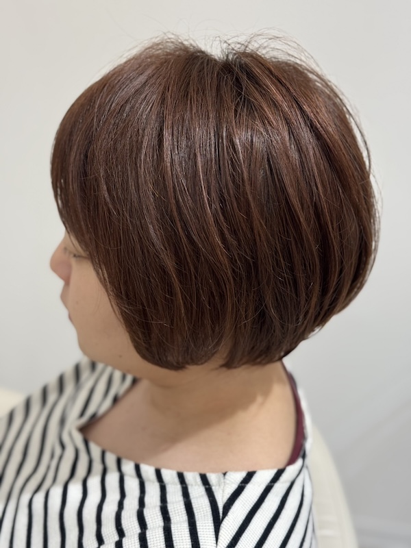 ピンクオレンジ ヘアカラー