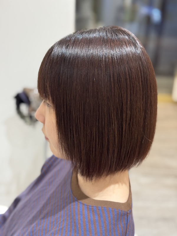 こちらのお客様はピンク×ベージュ