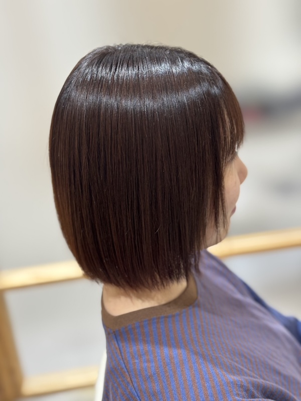 こちらのお客様はピンク×ベージュです。