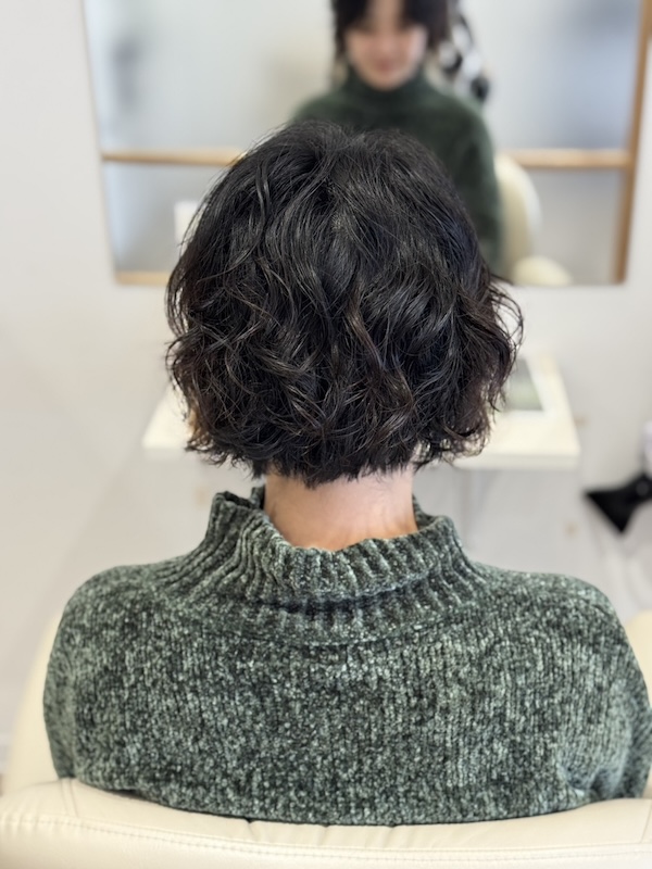 短くてもかけれるパーマ