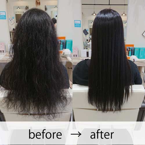 画像 archの艶髪矯正ストレート ビフォーアフター